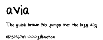avia.ttf字體轉換器圖片