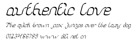authentic love.ttf字體轉換器圖片