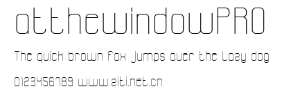 atthewindowPRO.ttf字體轉換器圖片