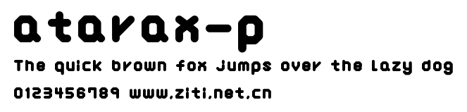 atarax-p.ttf字體轉換器圖片