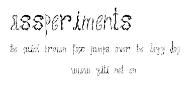 assperiments.ttf字體轉換器圖片