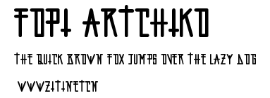 fopi artchiko.ttf字體轉換器圖片