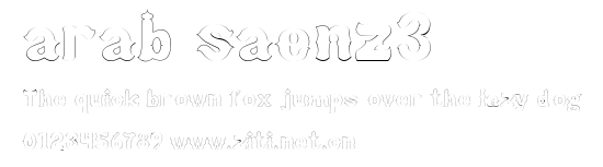 arab saenz3.ttf字體轉換器圖片