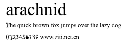 arachnid.ttf字體轉換器圖片