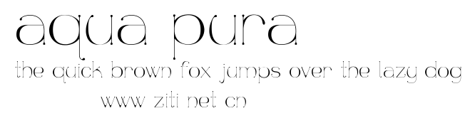 aqua pura.ttf字體轉換器圖片