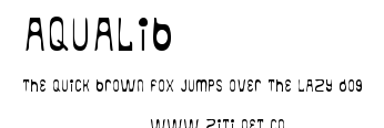 aqualib.ttf字體轉換器圖片