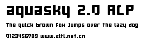 aquasky 2.0 ALP.ttf字體轉換器圖片