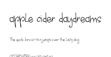 apple cider daydreams.ttf字體轉換器圖片