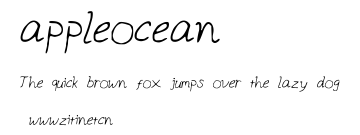 appleocean.ttf字體轉換器圖片
