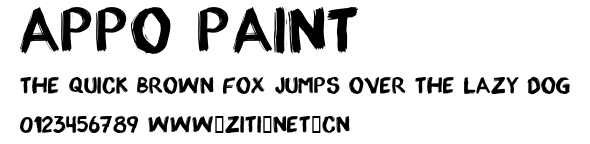appo paint.ttf字體轉換器圖片