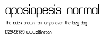 aposiopesis normal.ttf字體轉換器圖片