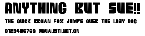 anything but Sue!!.ttf字體轉換器圖片