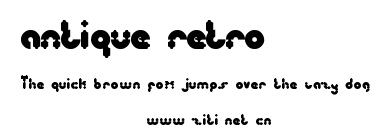 antique retro.ttf字體轉換器圖片
