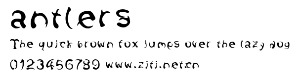 antlers.ttf字體轉換器圖片