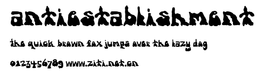 antiestablishment.ttf字體轉換器圖片