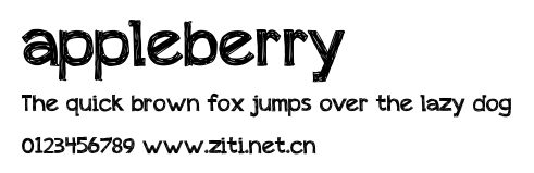 appleberry.ttf字體轉換器圖片
