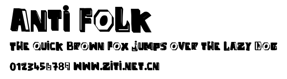anti folk.ttf字體轉換器圖片