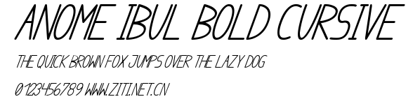 anome ibul bold cursive.ttf字體轉換器圖片