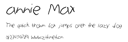 annie Max.ttf字體轉換器圖片