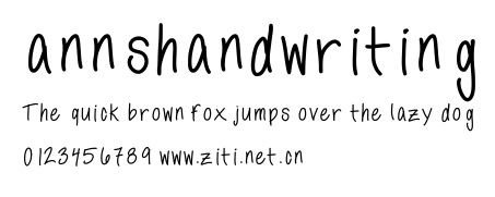 annshandwriting.ttf字體轉換器圖片