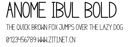 anome ibul bold.ttf字體轉換器圖片