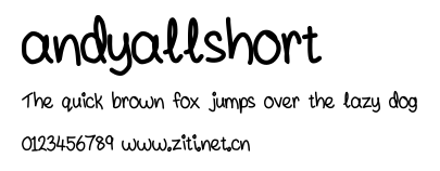 andyallshort.ttf字體轉換器圖片