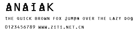 anaiak.ttf字體轉換器圖片