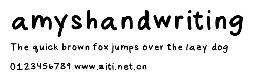 amyshandwriting.ttf字體轉換器圖片