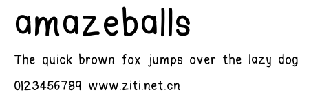 amazeballs.ttf字體轉換器圖片