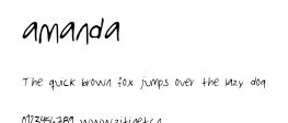 amanda.ttf字體轉換器圖片