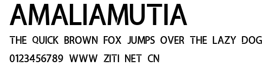amaliamutia.ttf字體轉換器圖片