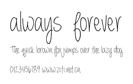 always forever.ttf字體轉換器圖片