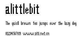 alittlebit.ttf字體轉換器圖片