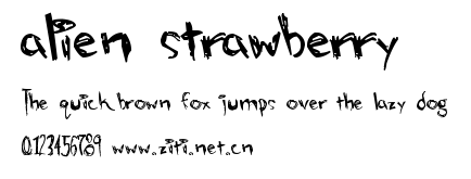 alien strawberry.ttf字體轉換器圖片