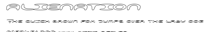 alienation.ttf字體轉換器圖片