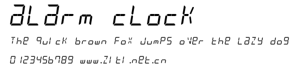 alarm clock.ttf字體轉換器圖片