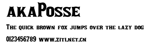 akaPosse.ttf字體轉換器圖片