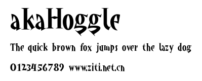 akaHoggle.ttf字體轉換器圖片
