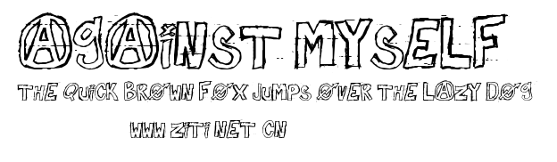 against myself.ttf字體轉換器圖片