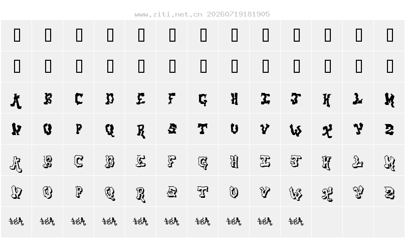 字符映射圖