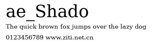 ae_Shado.ttf字體轉換器圖片