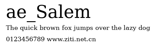 ae_Salem.ttf字體轉換器圖片