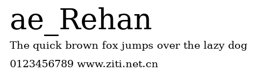 ae_Rehan.ttf字體轉換器圖片
