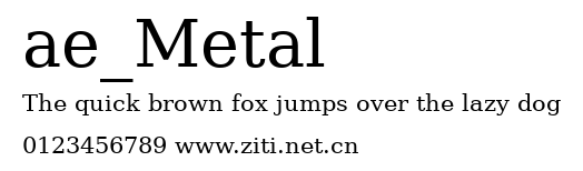 ae_Metal.ttf字體轉換器圖片