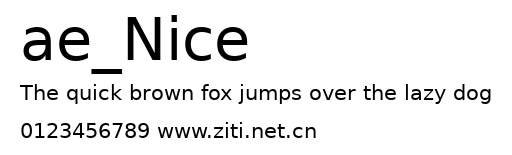ae_Nice.ttf字體轉換器圖片