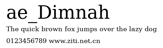 ae_Dimnah.ttf字體轉換器圖片