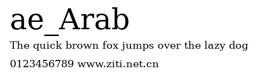 ae_Arab.ttf字體轉換器圖片