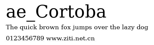 ae_Cortoba.ttf字體轉換器圖片