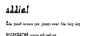 addiel.ttf字體轉換器圖片