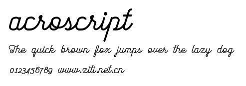 acroscript.ttf字體轉換器圖片